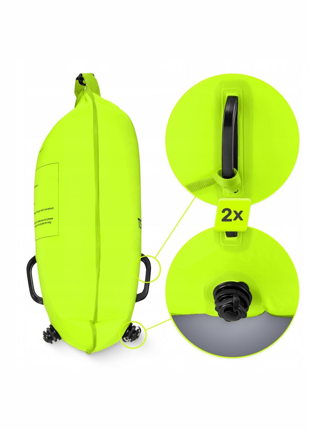 Буй для плавання надувний 2 в 1 Yellow (P-5907739314024) TSUNAMI (333141330)