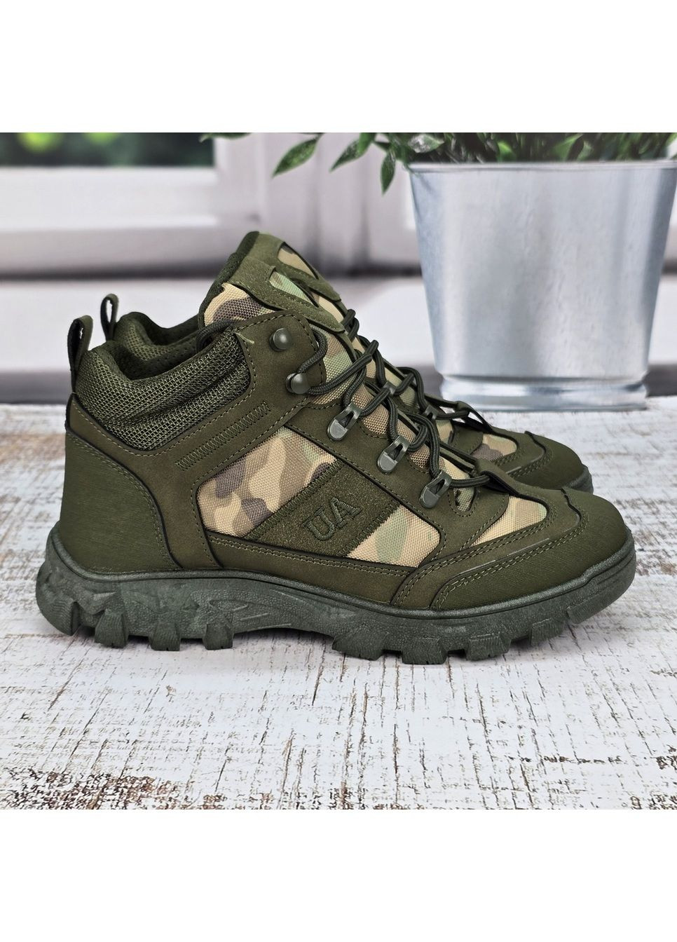 Оливковые зимние мужские зимние ботинки Dago