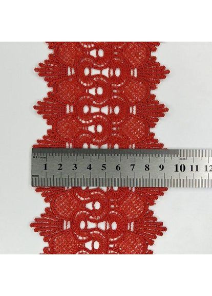 Кружево макраме 9см (20 м) Цвет-красный (23-Y12169-5) Plus-plus (352744653)