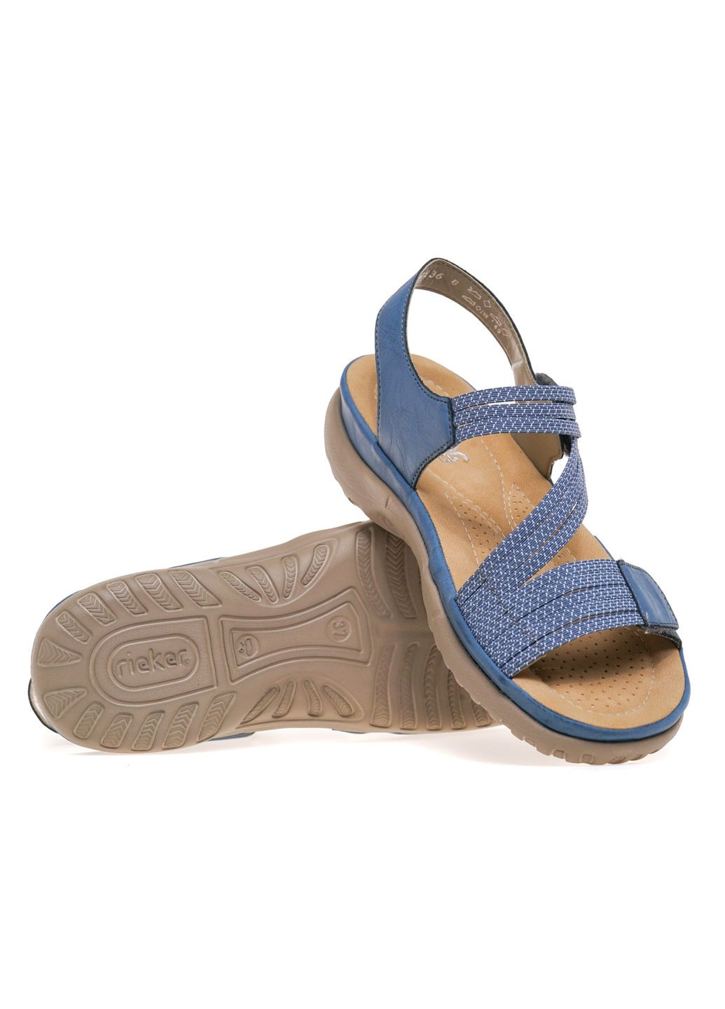 Синие босоножки женские 64870-14 Rieker