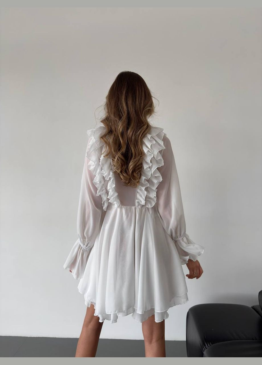 Молочное праздничный, коктейльное, откровенный, повседневный, кэжуал, джинсовое, вечернее шифоновое платье Україна