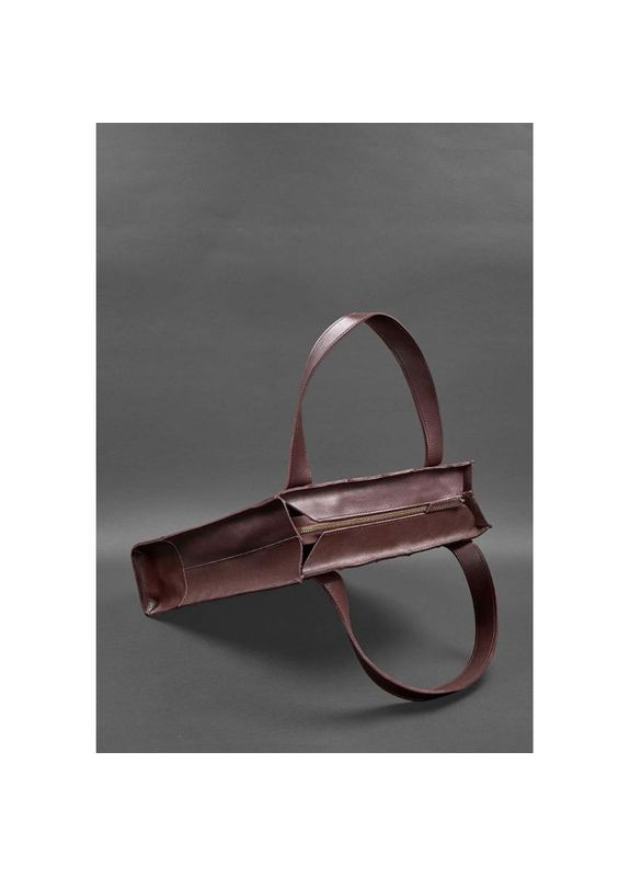 Шкіряна сумка жіноча через плече шоппер Бетсі бордова краст BlankNote (302007711)