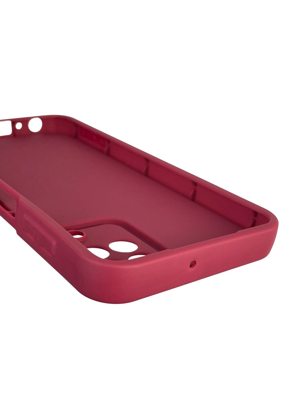 Чехол силиконовый Soft Touch с 3D принтом для Galaxy A22 4G (SM-A225F) бордовый (Полная защита камеры) Samsung (373670693)