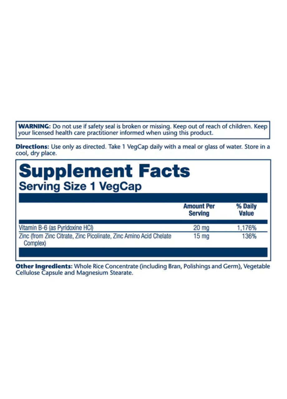 Bio Zinc 15mg - 100 vcaps Solaray (369398661)