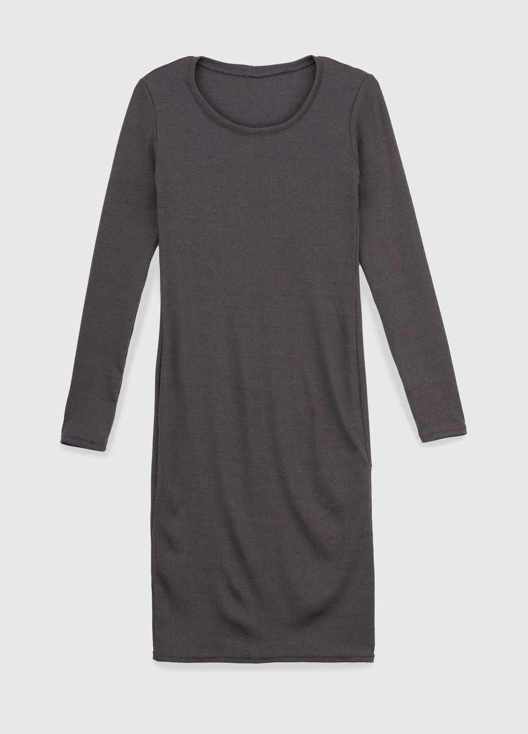 Серое повседневный платье женское 568 baza серый (2000990015563d) shop (2000990015563) No Brand