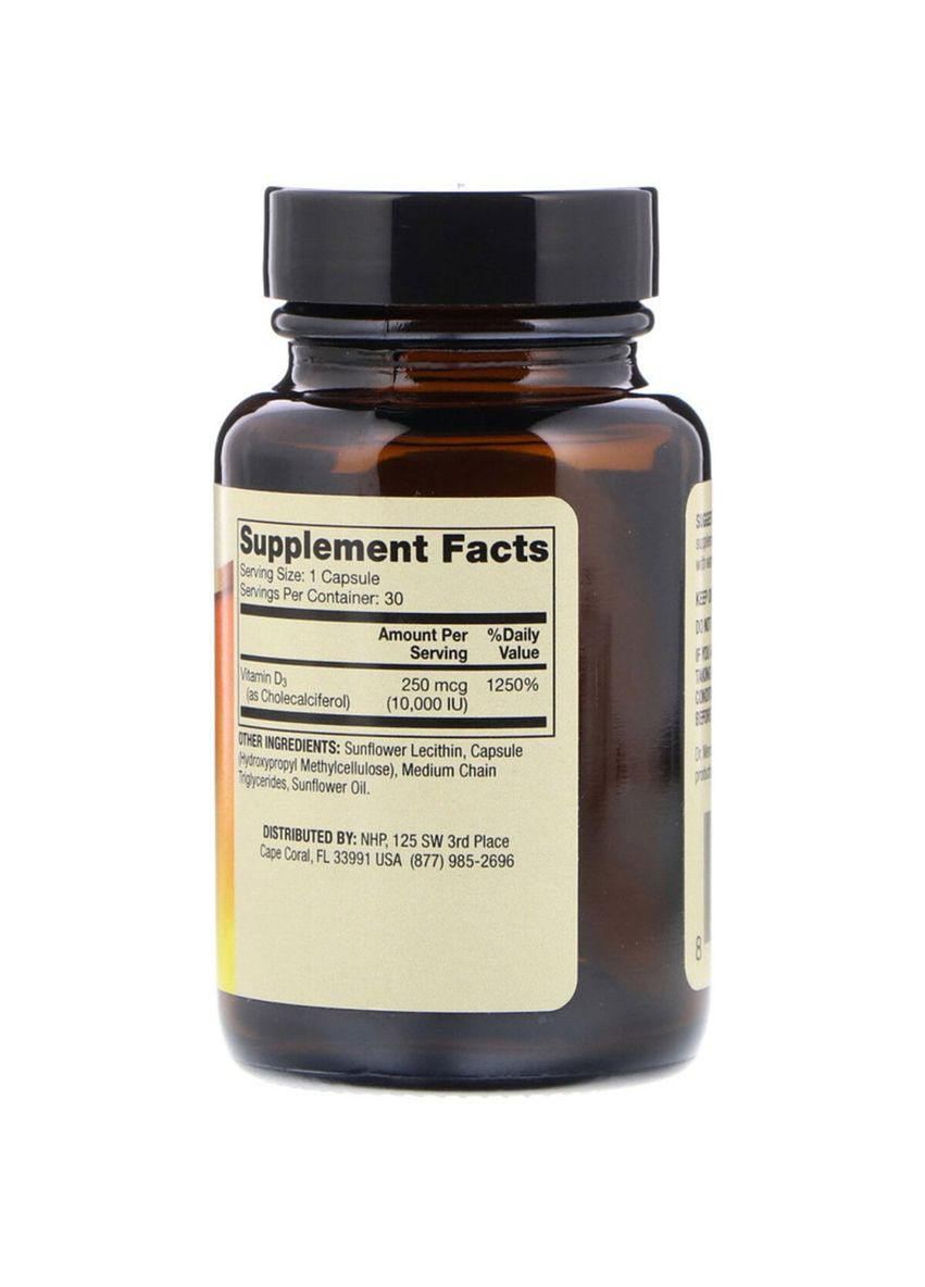 Вітамін D3 Ліпосомальний, 10000 МО, Liposomal Vitamin D3,, 30 капсул Dr. Mercola (326054870)