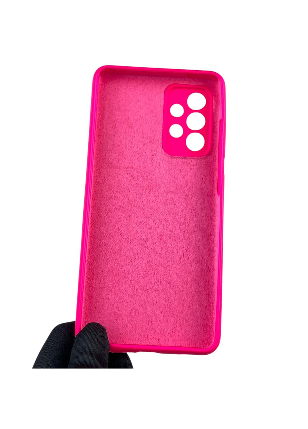 Чехол для Galaxy A52s (SM-A528F) силиконовый с микрофиброй нескользящий на самсунг а52с малиновый Samsung (366020881)