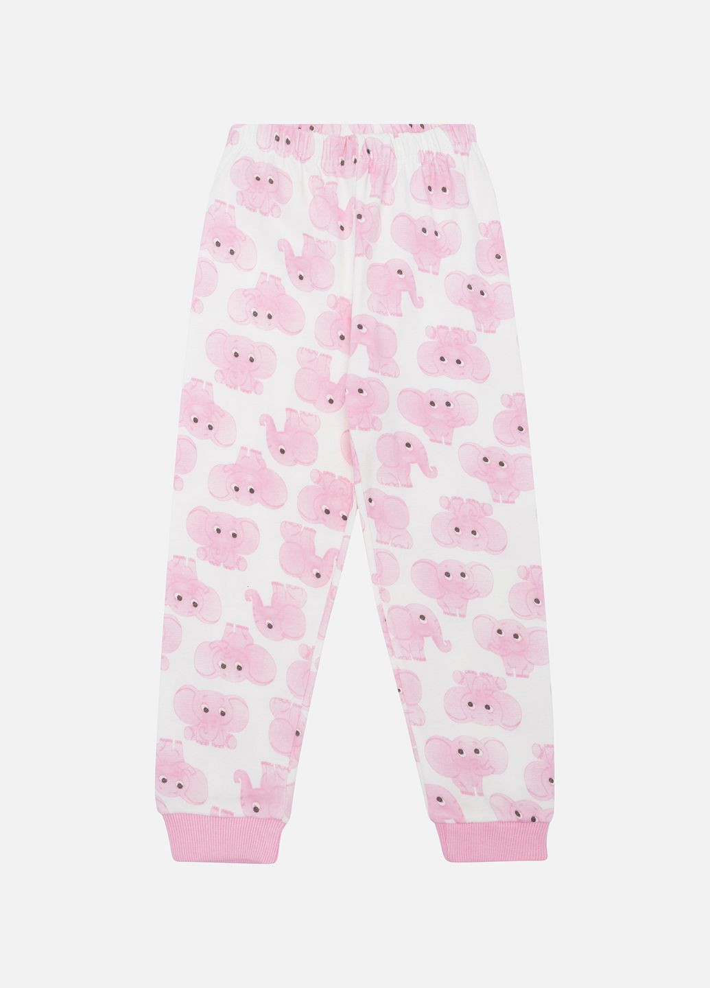 Розовая всесезон пижама с длинным рукавом для девочки цвет розовый цб-00245355 Supermini