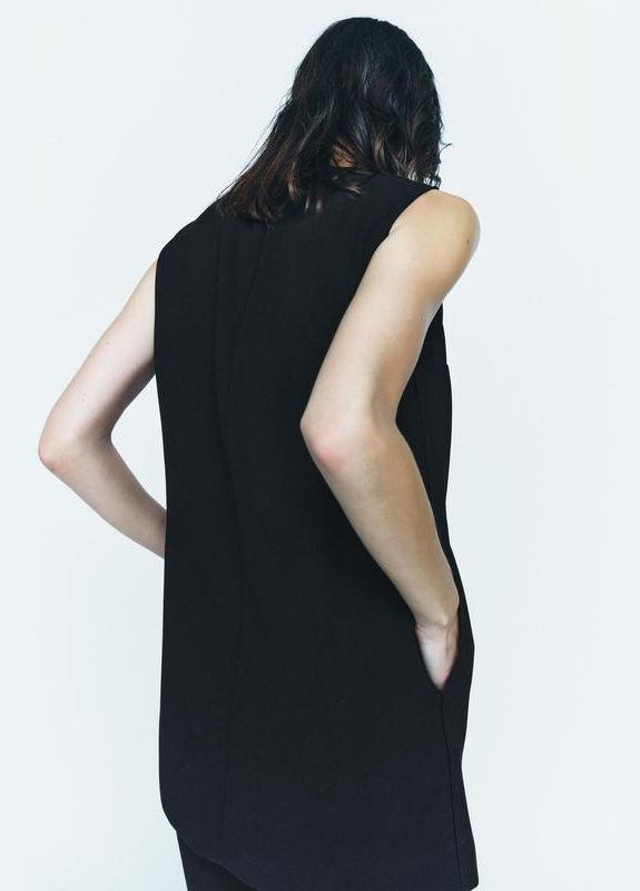 Чорна сукня-жилет плаття чорне Zara
