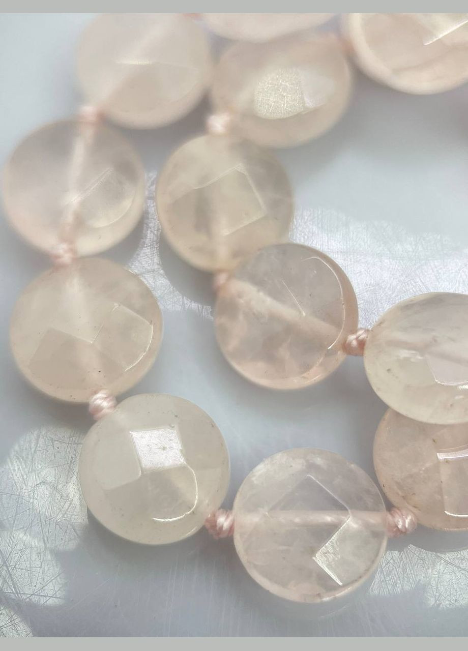 Бусы розовый кварц 10х5 мм 46 см No Brand (300800502)