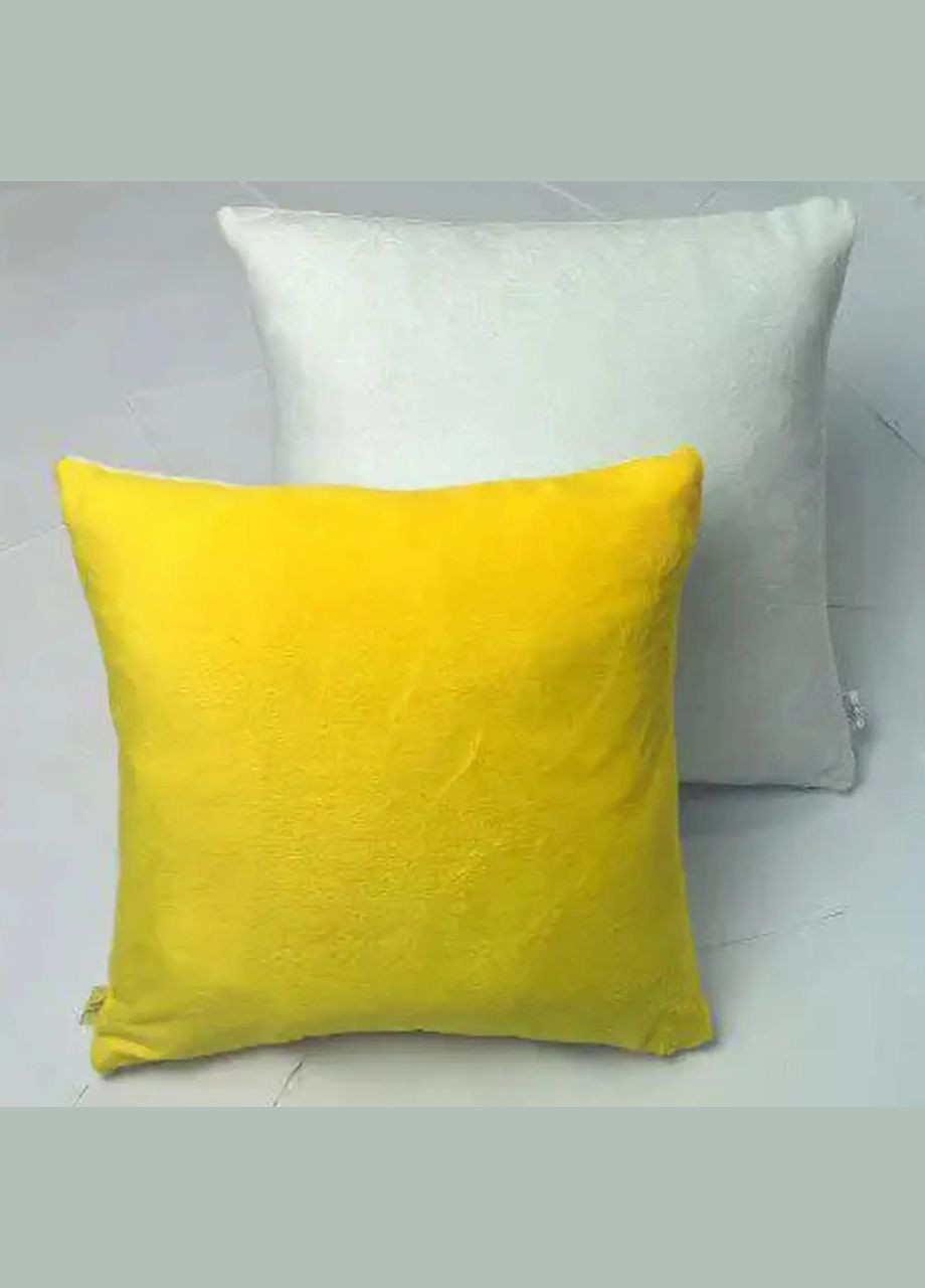 Подушка з принтом "Пьорфект" (19788) жовтий No Brand (351591616)