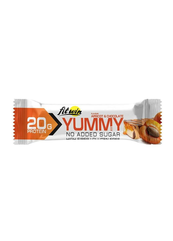 Батончик YUMMY Bar 36% no added sugar, 55 грамм - Шоколад-абрикос FitWin (361969124)