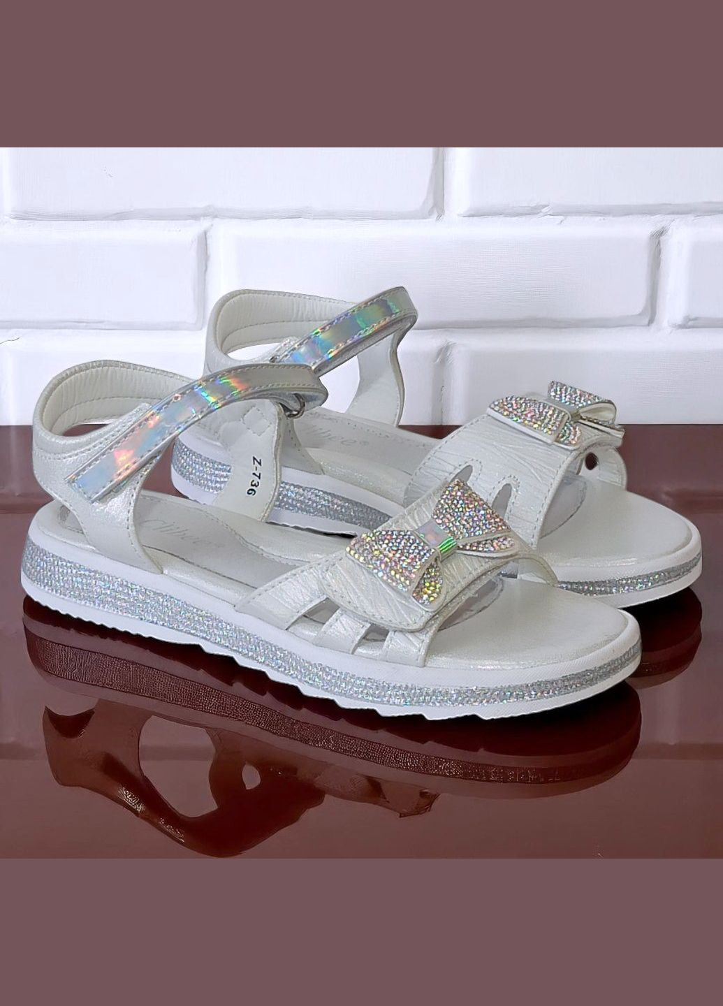 Відкриті сандалії босоніжки з липучками для дівчинки Клібі Clibee (336147380)