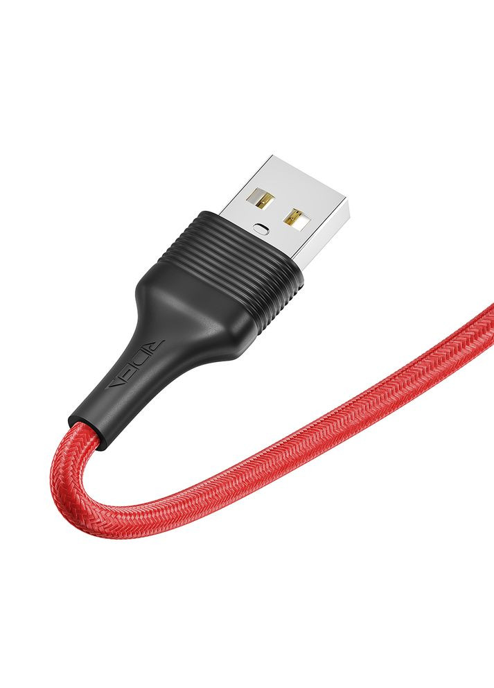 Кабель USB RC-M132 Fila 12W Lightning Червоно-Чорний Ridea (338223758)
