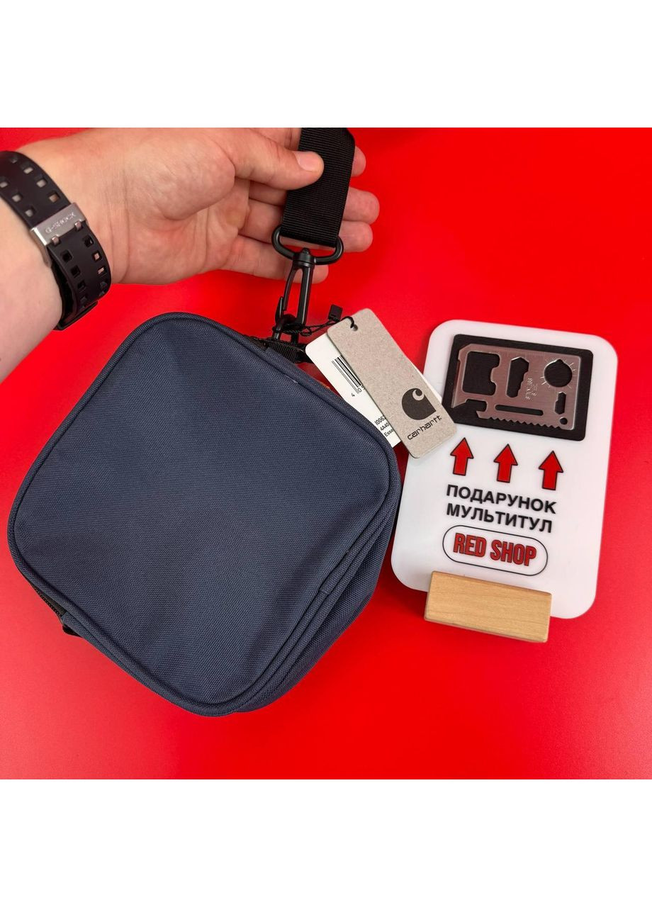 Wip bag мессенджер Кархартт Вип Квадратная вместительная барсетка через плечо городская Синяя No Brand (361668713)