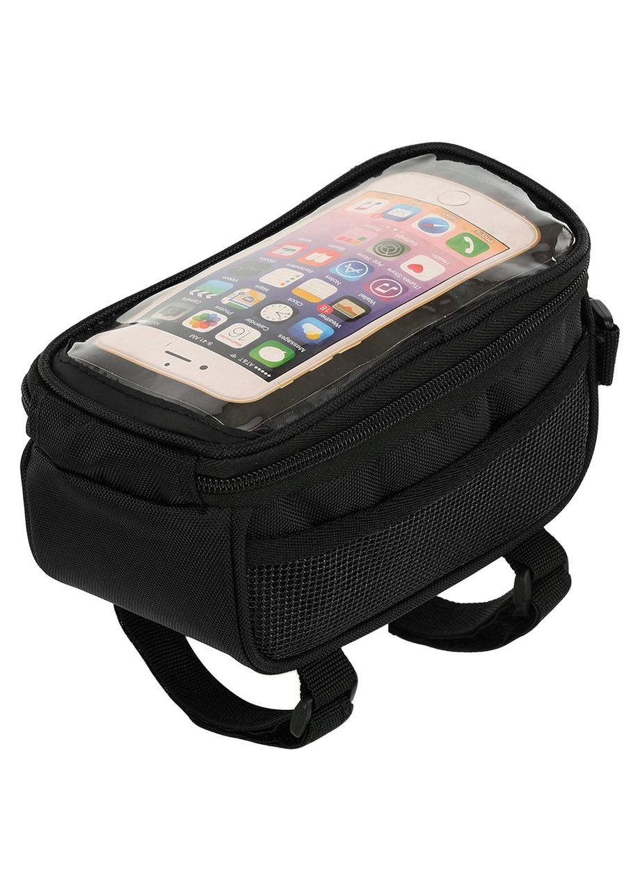 Велосумка на раму велосипеда з телефоном MT-2751 (поліестер, р-р 19x9x10см, чорний) SP-Sport (361435546)