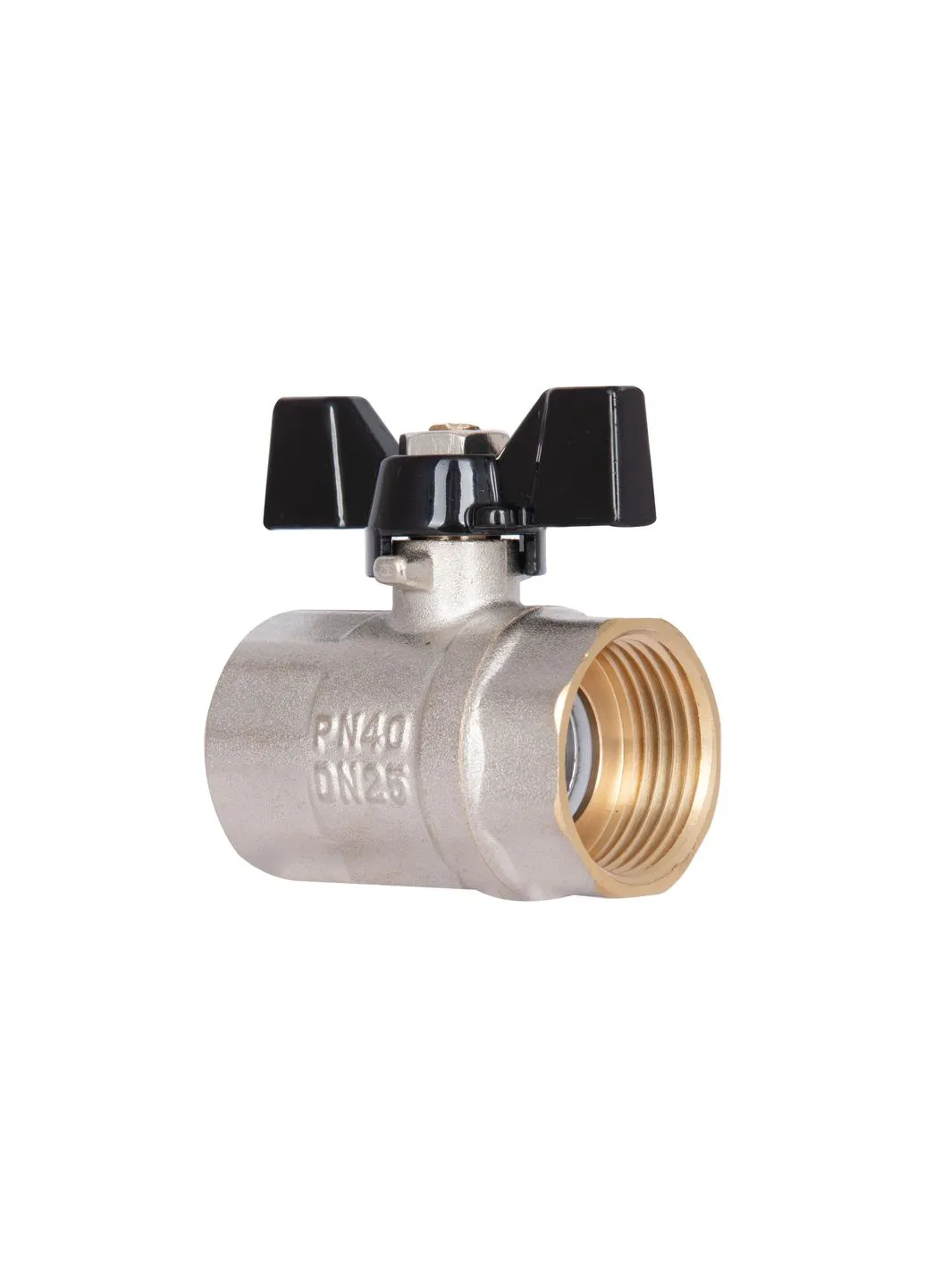 Кран шаровой Base 1" ВР для воды (бабочка) SD602W25 Thermo Alliance (389554175)