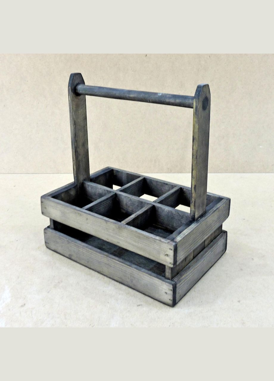 Ящик для переноски напитков из дерева Тамбора морион (ЯДП-001211) No Brand (328910693)