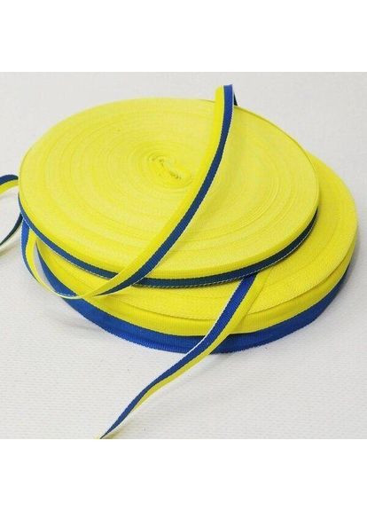 Жовто-блакитна 1 см. Репсова стрічка 1м. Plus-plus (352751557)