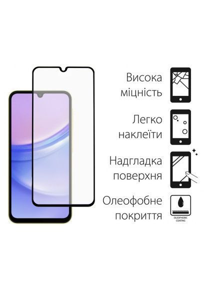 Чехол для мобильного телефона Kit for Samsung Galaxy A25 5G case + glass (Black) (DG-KM-65) DENGOS Kit for Samsung Galaxy A25 5G case + glass (Black) (364549475)