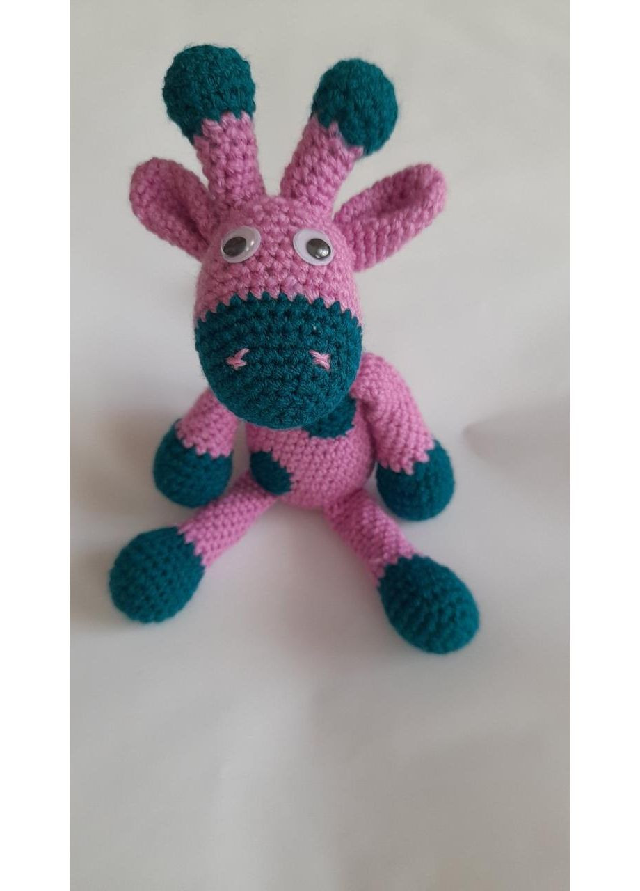 Вязаная игрушка Жирафик ручная работа мягкая игрушка No Brand (363329711)