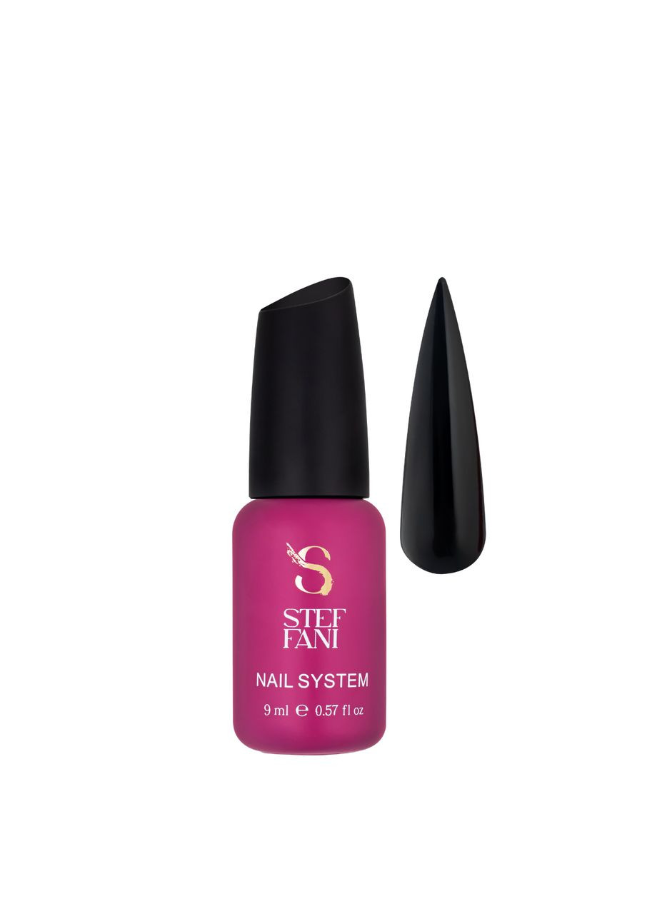 Топ для гель-лака цветной Top Color Black White Red 9 мл, Black Черный Steffani (338426527)