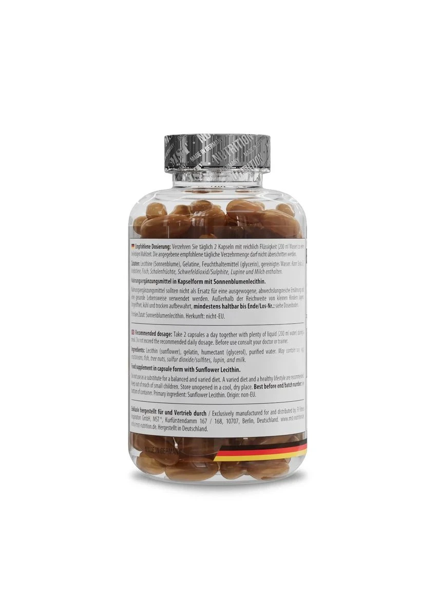 Соняшниковий лецитин Sunflower Lecithin 2000 мг 180 капсул MST (361118727)