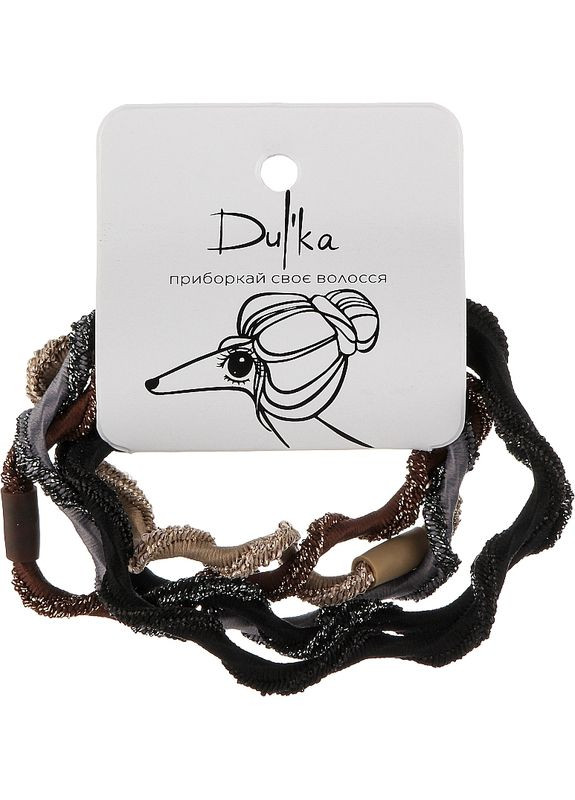 Набір гумок для волосся UH717423 Різнокольоровий 5.5 см 5 шт(UH717423) Dulka (293942207)