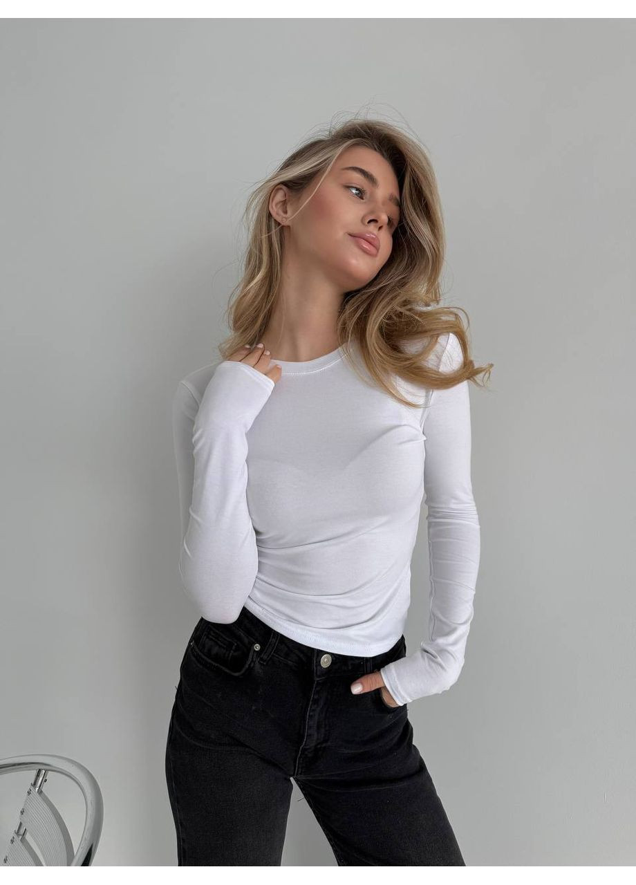 Базовий жіночий лонгслів віскоза No Brand (361030747)