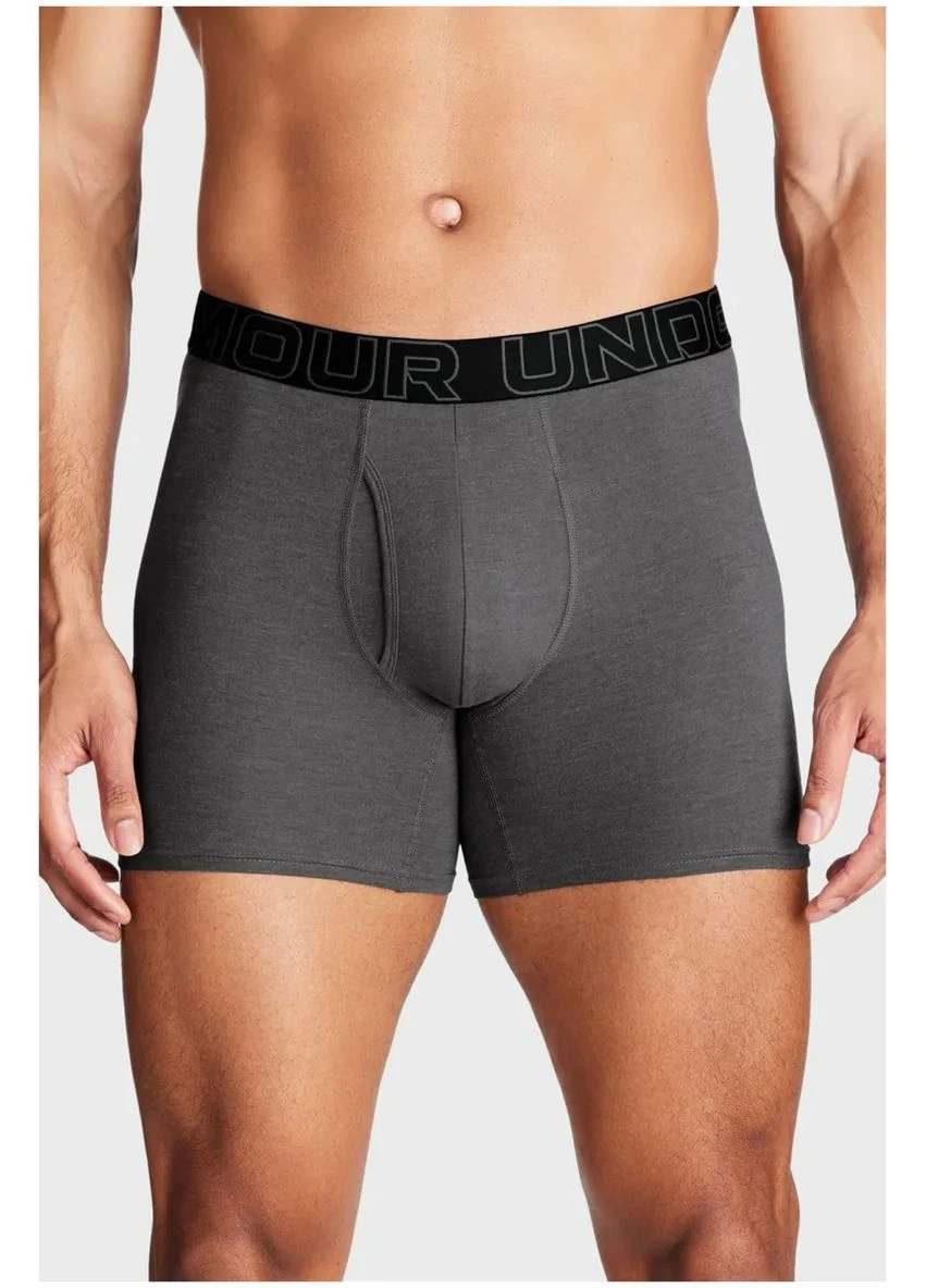 Труси бавовна LG сірі 3 шт Under Armour UA PERFORMANCE COTTON - SOLID 6 IN 3PK (398546151)