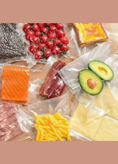 Пакеты для вакууматора в рулоне 25 см x 1500 см гофрированные для вакуумного упаковщика H&W (301198515)