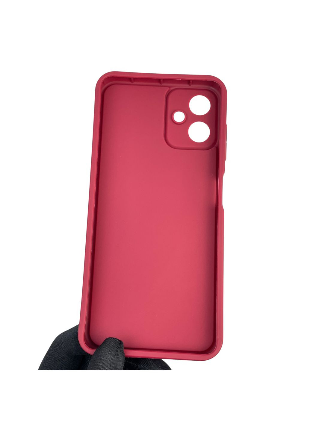 Чохол силіконовий Soft Touch з 3D принтом для Galaxy A06 (SM-A065) бордовий (Повний захист камери) Samsung (373670664)