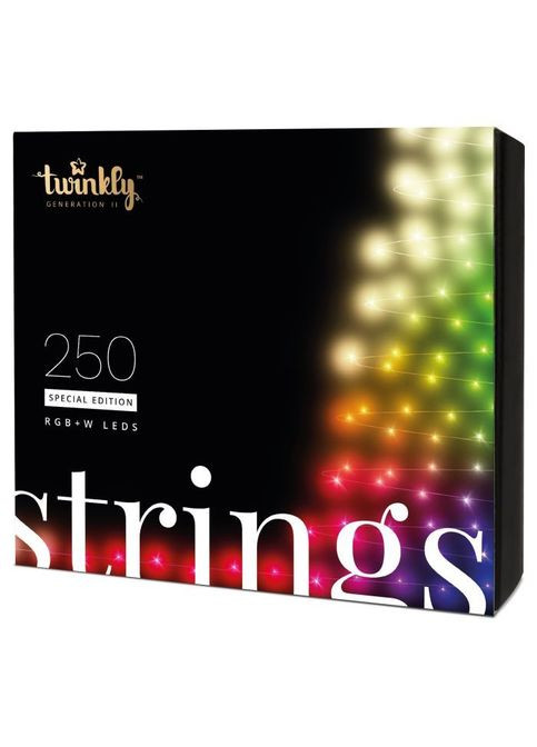 Гирлянда Smart LED Strings RGBW 250, BT+WiFi, Gen II, IP44, кабель (TWS250SPP-BEU) Twinkly Smart LED Strings RGBW 250, BT + WiFi, Gen II, IP4 (361109615)