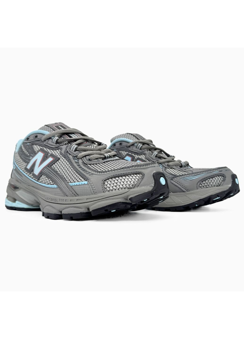 Серые демисезонные кроссовки мужские new balance 740 grey / blue нью беланс 740 No Brand