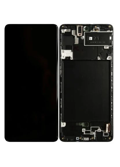 Дисплей A715F Galaxy A71 (2020) в сборе с сенсором и рамкой black OLED (big size) Samsung (400125846)