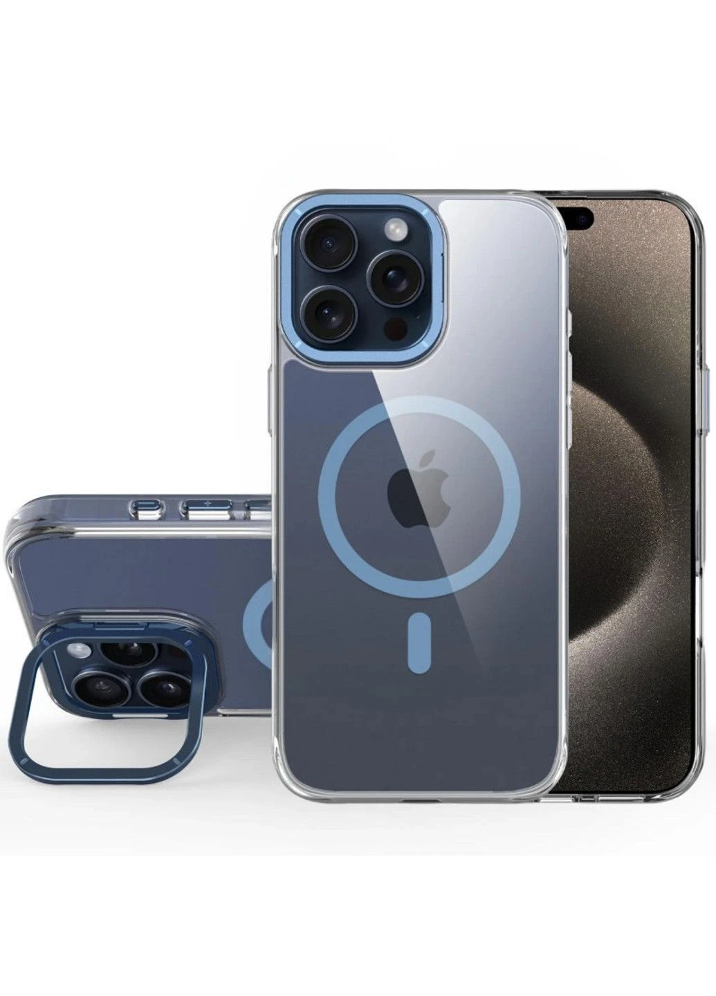 Чехол TPU Space Case Apex with MagSafe для Apple iPhone 15 Pro (6.1") Navy Blue No Brand (382775657)