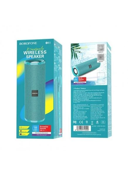 Портативная колонка sportive wireless speaker Peacock Blue Borofone BR1 Beyond (368697929)