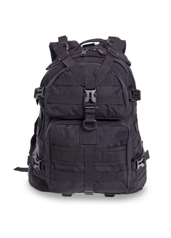 Рюкзак тактический трехдневный штурмовой SILVER (нейлон, р-р 44х32х21см, 30л, Черный) (TY-046_Черный) SILVER KNIGHT (361439354)