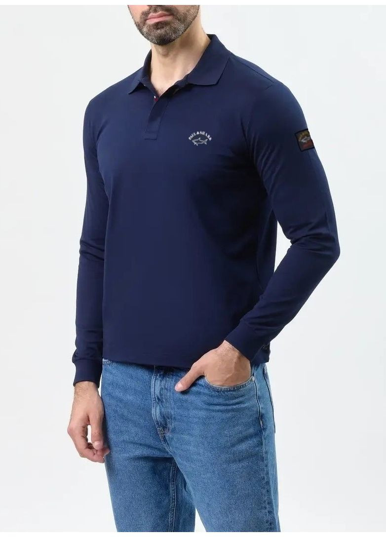 Поло чоловіче з довгим рукавом Paul & Shark Interlock (361010297)