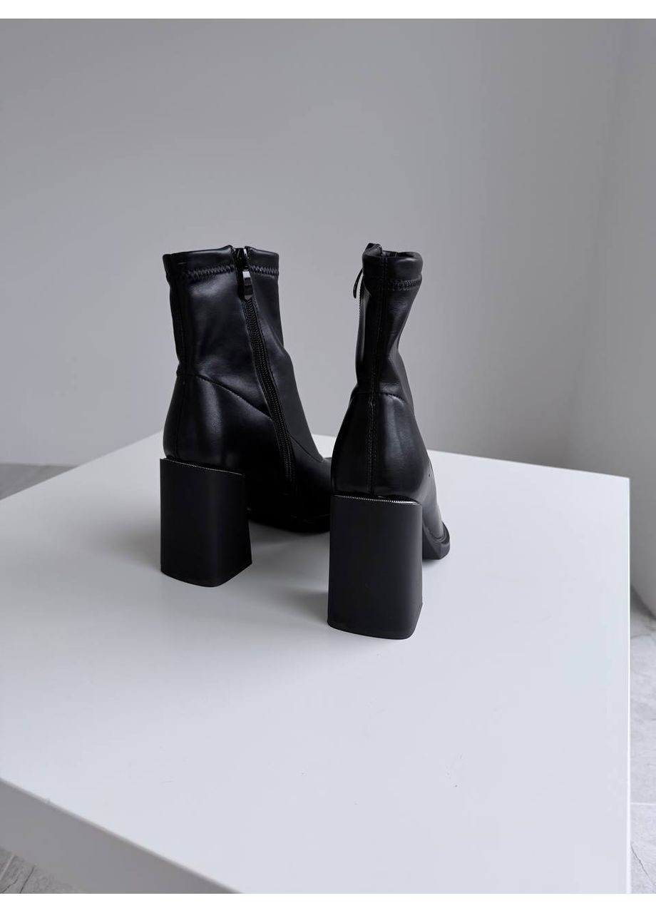 Черные демисезонная черные ботильоны Helen