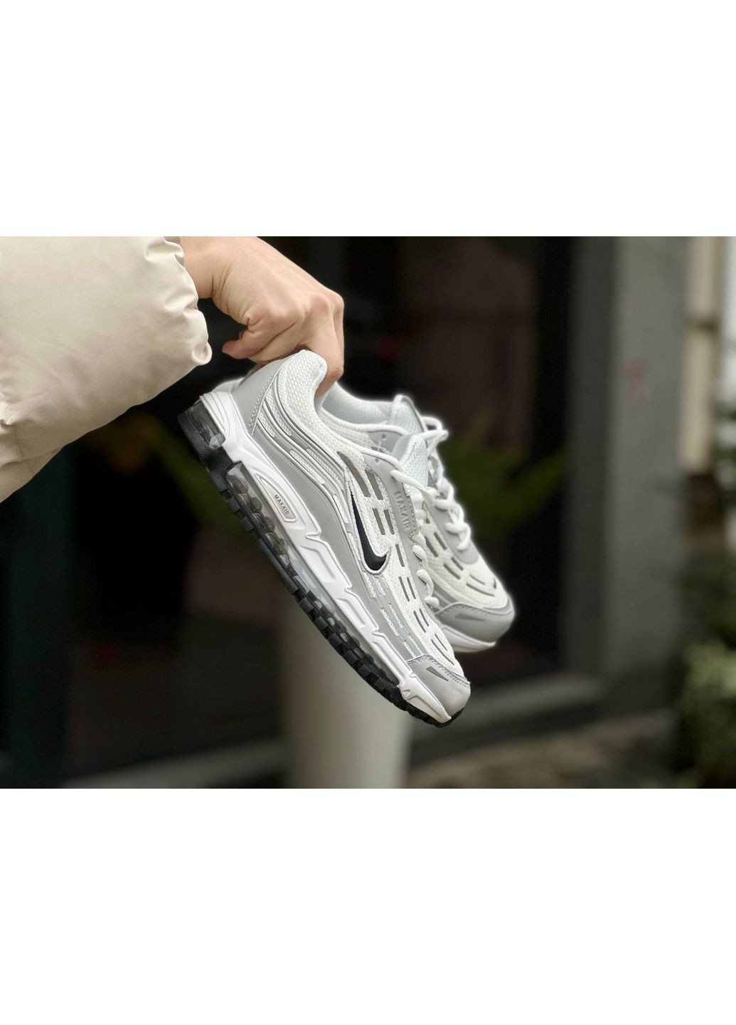 Білі Осінні кросівки чоловічі nike air max tl 2.5 white beige найк аір макс тл 2.5 No Brand