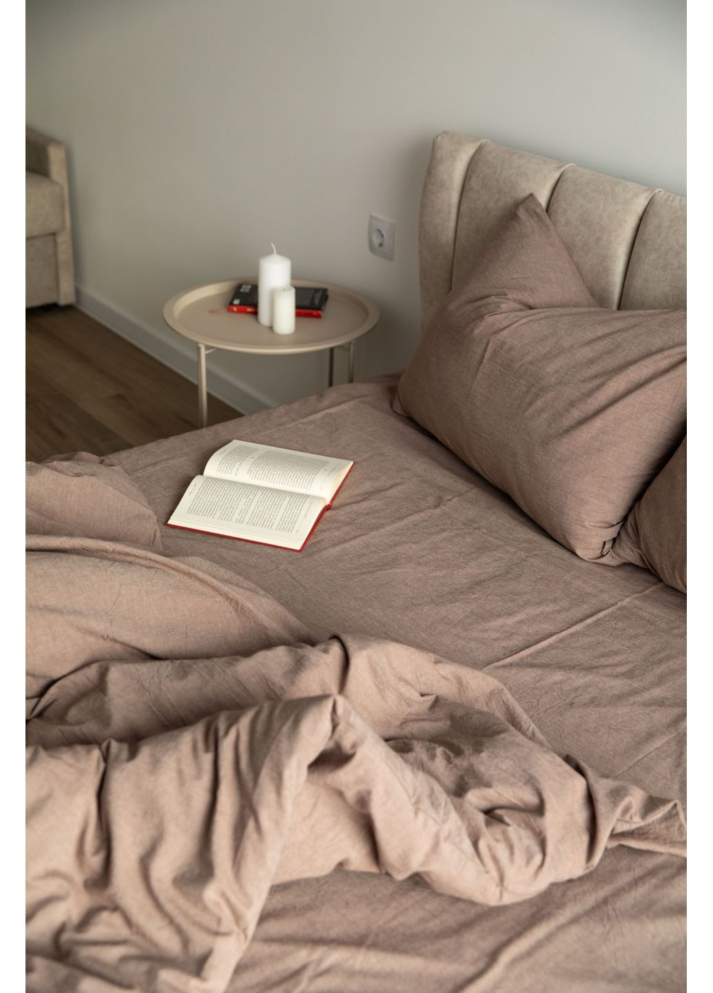 Постельное белье вареный хлопок "Белый" Полутораспальный, Классическая простыня, наволочки 50х70 IN.HOME_UA (371141765)