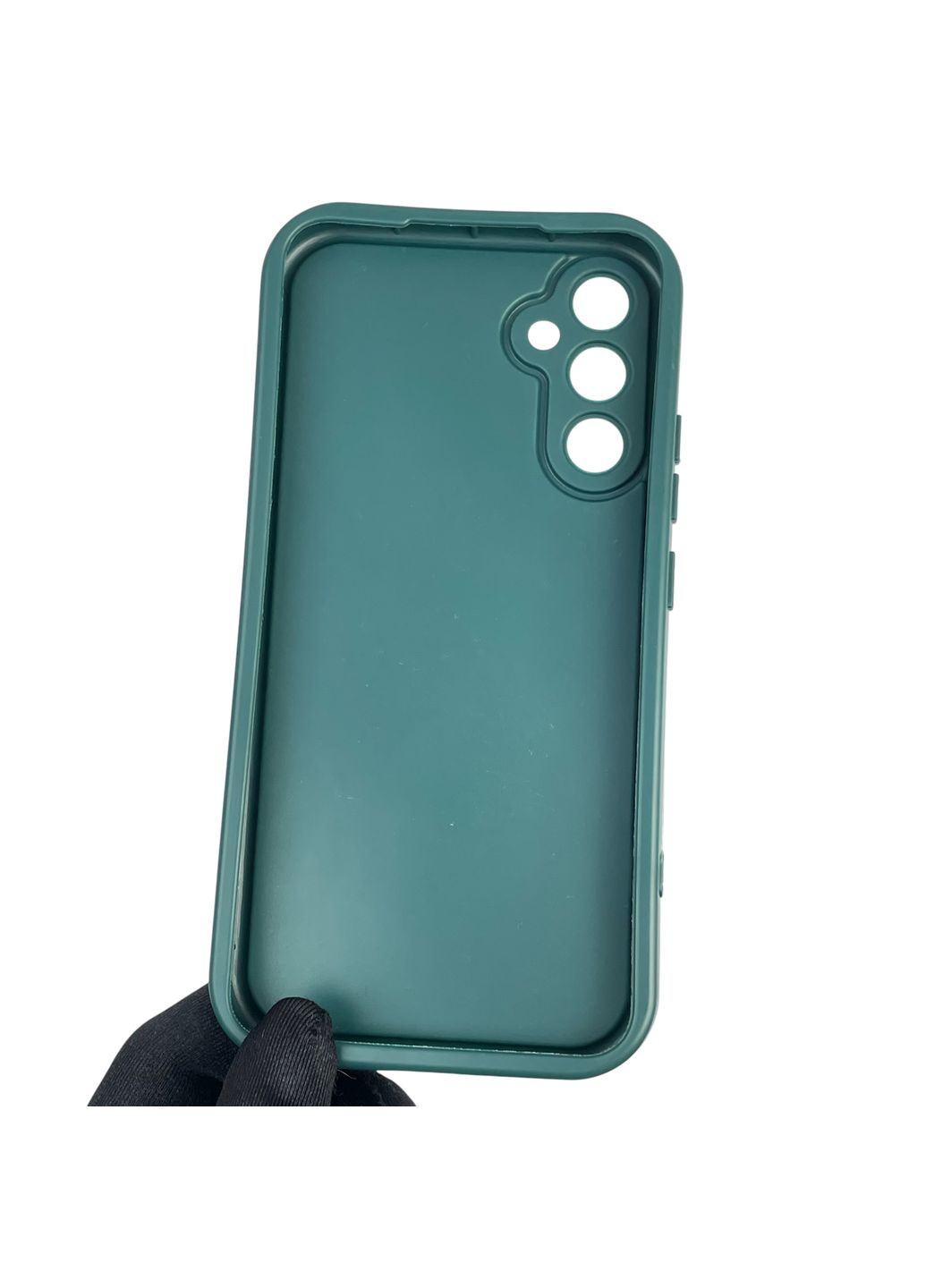 Чехол силиконовый Soft Touch с 3D принтом для Galaxy A34 5G (SM-A346E) темно-зеленый (Полная защита камеры) Samsung (371652961)