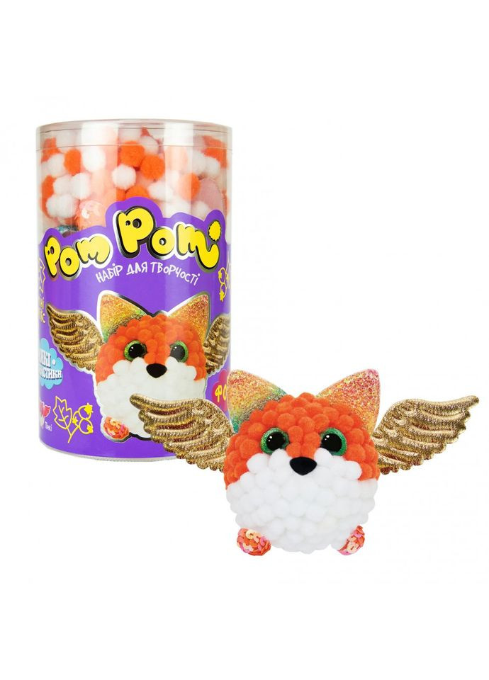 Дитячий набір для творчості "Pom pom Фоксі" 32017 (укр.) Strateg (300389418)