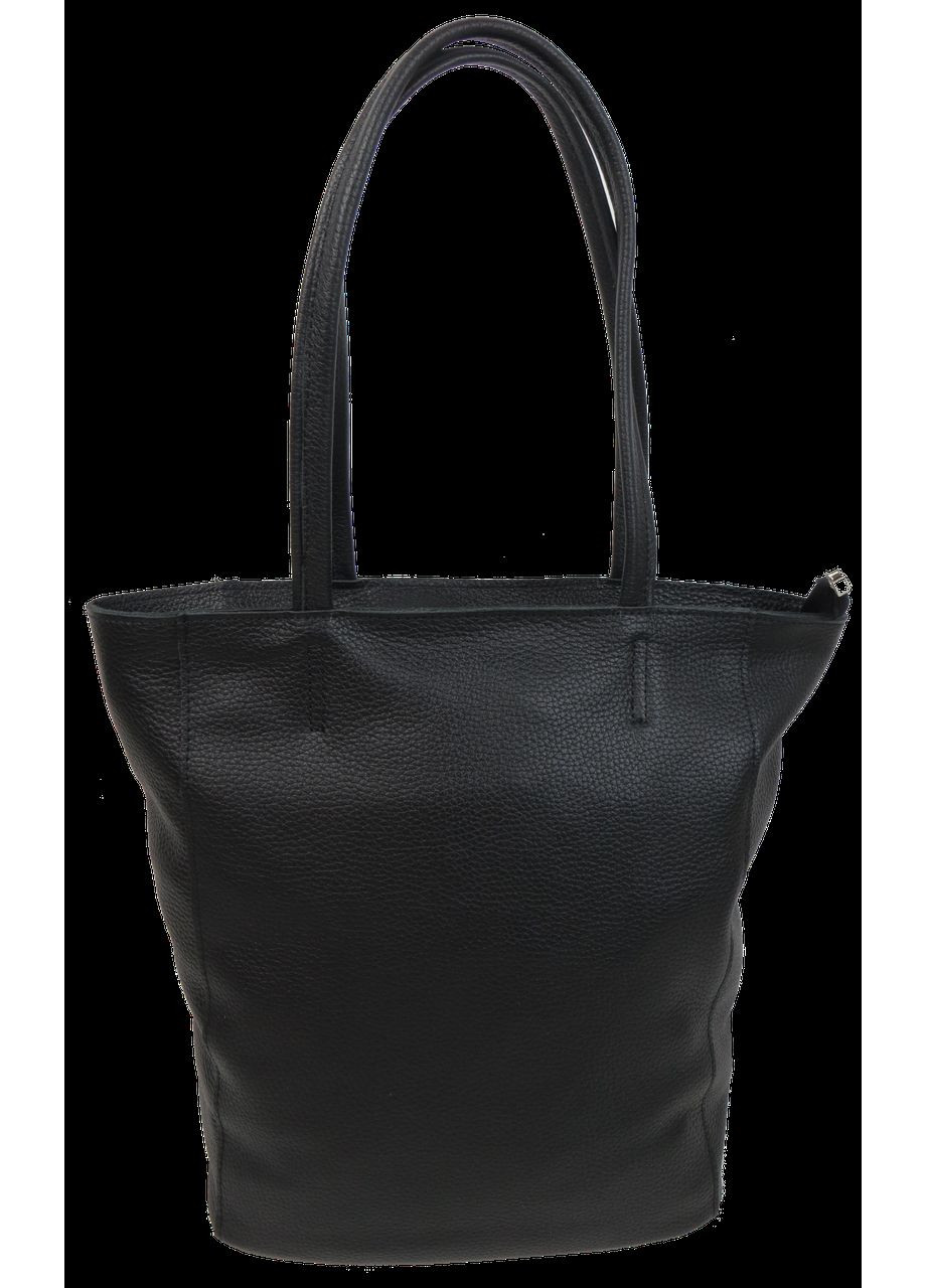 Жіноча сумка з натуральної шкіри Borsacomod Україна чорна Borsacomoda (348516828)