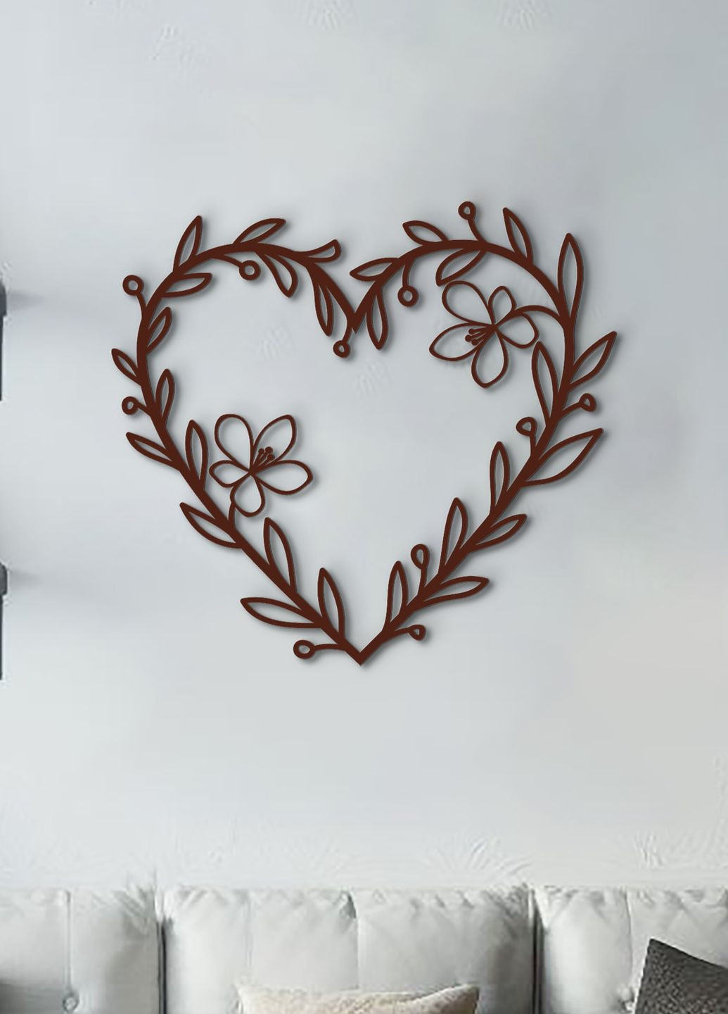 Настінний декор для дому, картина лофт "Закоханість серце", декоративне панно 35х40 см Woodyard (292112448)