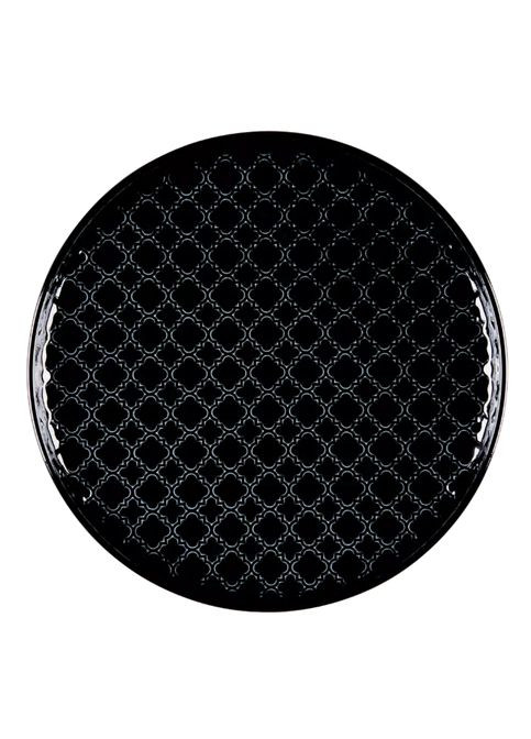 Красива порцелянова тарілка десертна-закусочна Marrakesz 20 см чорна L4280K80E Тарілка порцелянова Lubiana (307839466)