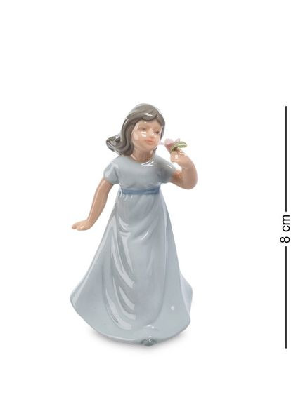 Статуетка порцелянова Маленька леді 8 см 1106053 Pavone (346152790)