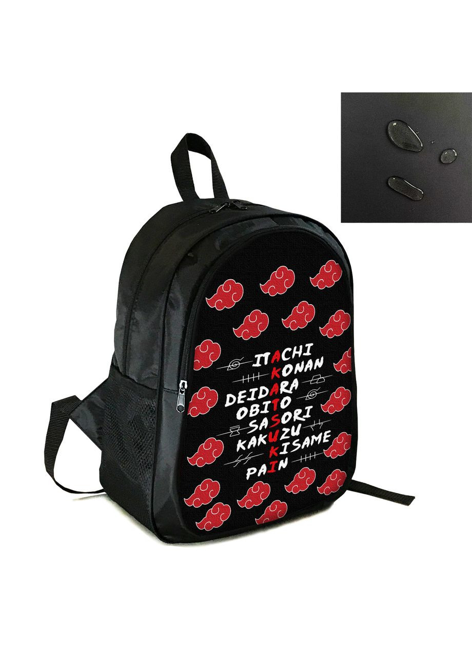 Рюкзак міський/шкільний 38×28см з принтом Аніме Наруто Акацукі дитячий, підлітковий, спортивний (4202) No Brand (365579114)