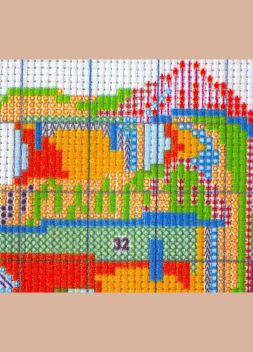 Набор для вышивания по нанесённой на канву схеме "We got married". AIDA 14CT printed 44*43 см Joy Sunday (313614603)